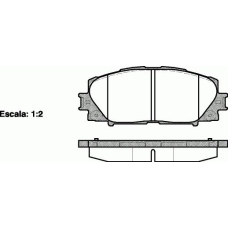 P13243.00 WOKING Комплект тормозных колодок, дисковый тормоз