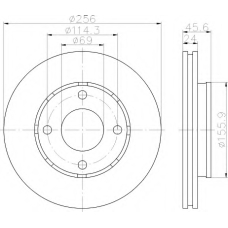 8DD 355 111-501 HELLA Тормозной диск