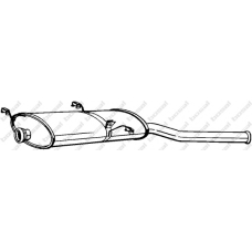 135-235 BOSAL Глушитель выхлопных газов конечный