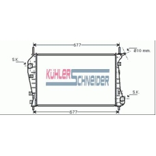 1800721 KUHLER SCHNEIDER Радиатор, охлаждение двигател