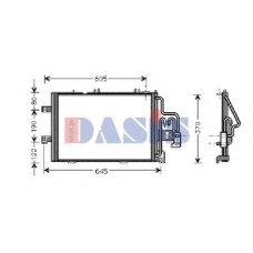152690N AKS DASIS Конденсатор, кондиционер