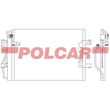 5005K81X POLCAR Skraplacze klimatyzacji