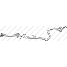 287-619 BOSAL Средний глушитель выхлопных газов