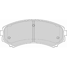FD7055A NECTO Комплект тормозных колодок, дисковый тормоз