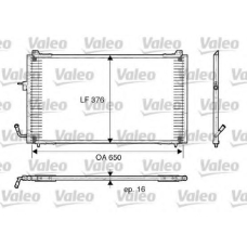 817375 VALEO Конденсатор, кондиционер