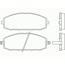 P 56 041 BREMBO Комплект тормозных колодок, дисковый тормоз