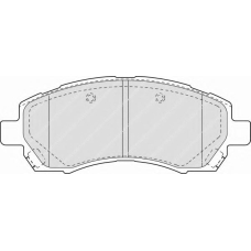 FSL1612 FERODO Комплект тормозных колодок, дисковый тормоз