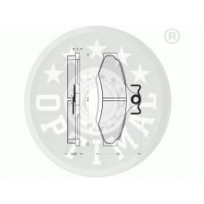 10220 OPTIMAL Комплект тормозных колодок, дисковый тормоз