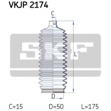 VKJP 2174 SKF Комплект пылника, рулевое управление