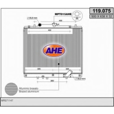 119.075 AHE Радиатор, охлаждение двигателя