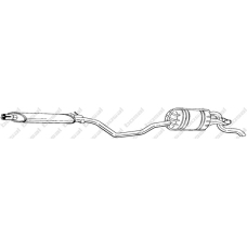 288-267 BOSAL Глушитель выхлопных газов конечный