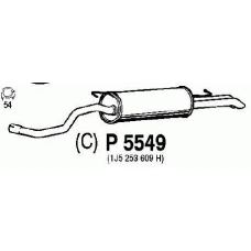 P5549 FENNO Глушитель выхлопных газов конечный