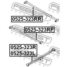 0525-323RR FEBEST Рычаг независимой подвески колеса, подвеска колеса