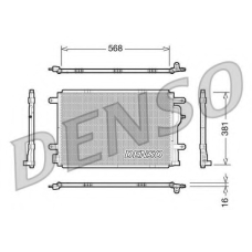 DCN02004 DENSO Конденсатор, кондиционер