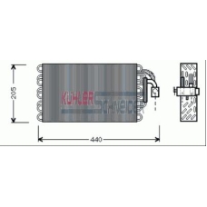 8700401 KUHLER SCHNEIDER Испаритель, кондиционер