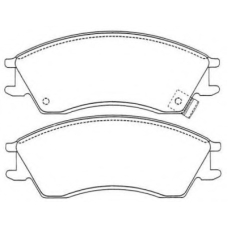 ASN-232 AISIN Комплект тормозных колодок, дисковый тормоз