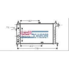 0603301 KUHLER SCHNEIDER Радиатор, охлаждение двигател