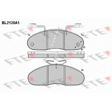 BL2120A1 FTE Комплект тормозных колодок, дисковый тормоз