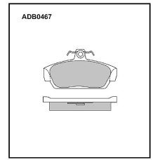 ADB0467 Allied Nippon Тормозные колодки