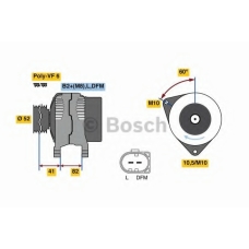 0 986 047 140 BOSCH Генератор