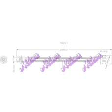 H4267 Brovex-Nelson Тормозной шланг