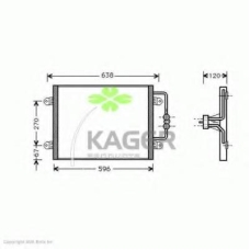 94-5321 KAGER Конденсатор, кондиционер