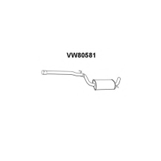 VW80581 VENEPORTE Средний глушитель выхлопных газов