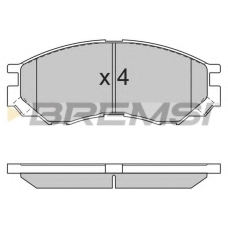 BP2775 BREMSI Комплект тормозных колодок, дисковый тормоз