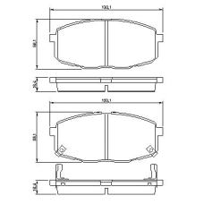 0 986 424 811 BOSCH Комплект тормозных колодок, дисковый тормоз