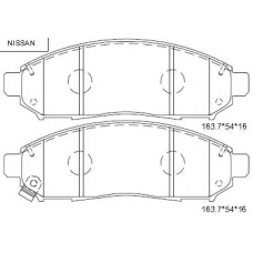 KD1775 ASIMCO Комплект тормозных колодок, дисковый тормоз