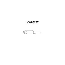 VW80287 VENEPORTE Глушитель выхлопных газов конечный