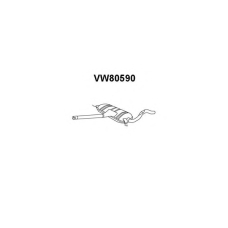 VW80590 VENEPORTE Средний глушитель выхлопных газов