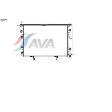 MS2077 AVA Радиатор, охлаждение двигателя