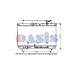 510034N AKS DASIS Радиатор, охлаждение двигателя
