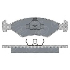 SP 108 SCT Комплект тормозных колодок, дисковый тормоз