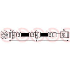 T 56 037 BREMBO Тормозной шланг