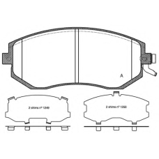 BPA0951.04 OPEN PARTS Комплект тормозных колодок, дисковый тормоз