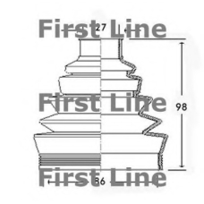 FCB2304 FIRST LINE Пыльник, приводной вал