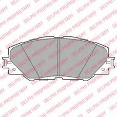 LP2003 DELPHI Комплект тормозных колодок, дисковый тормоз