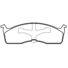 AKD-0110 ASVA Комплект тормозных колодок, дисковый тормоз