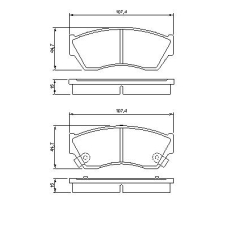 0 986 493 340 BOSCH Комплект тормозных колодок, дисковый тормоз