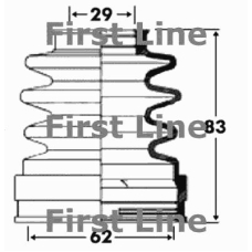 FCB2897 FIRST LINE Пыльник, приводной вал