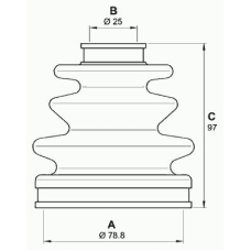 SJK7069.00 OPEN PARTS Комплект пылника, приводной вал