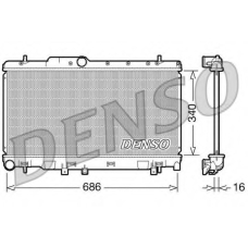DRM36010 DENSO Радиатор, охлаждение двигателя