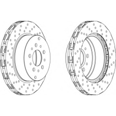 DDF1075-1 FERODO Тормозной диск
