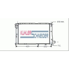 1707601 KUHLER SCHNEIDER Радиатор, охлаждение двигател