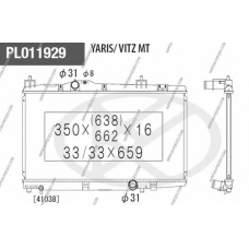 T156A131 NPS Радиатор, охлаждение двигателя