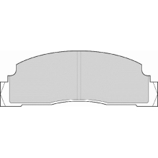 FD688A NECTO Комплект тормозных колодок, дисковый тормоз