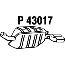 P43017 FENNO Глушитель выхлопных газов конечный