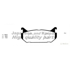 M075-05 ASHUKI Комплект тормозных колодок, дисковый тормоз